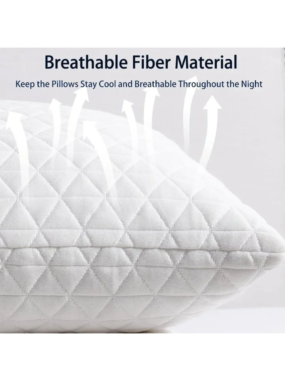 〽️Memory Foam Pillows Standard Size Set of 2 Firm Adjustable Cooling Bed Pillow